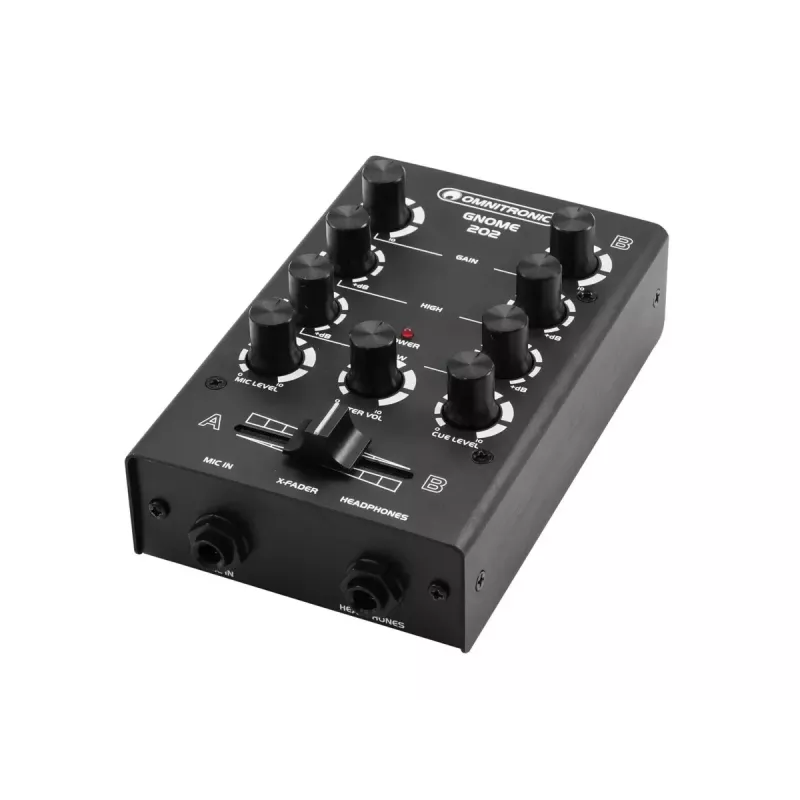 Mikseris Omnitronic GNOME-202 2 kanāli 20 - 20000 Hz Melns