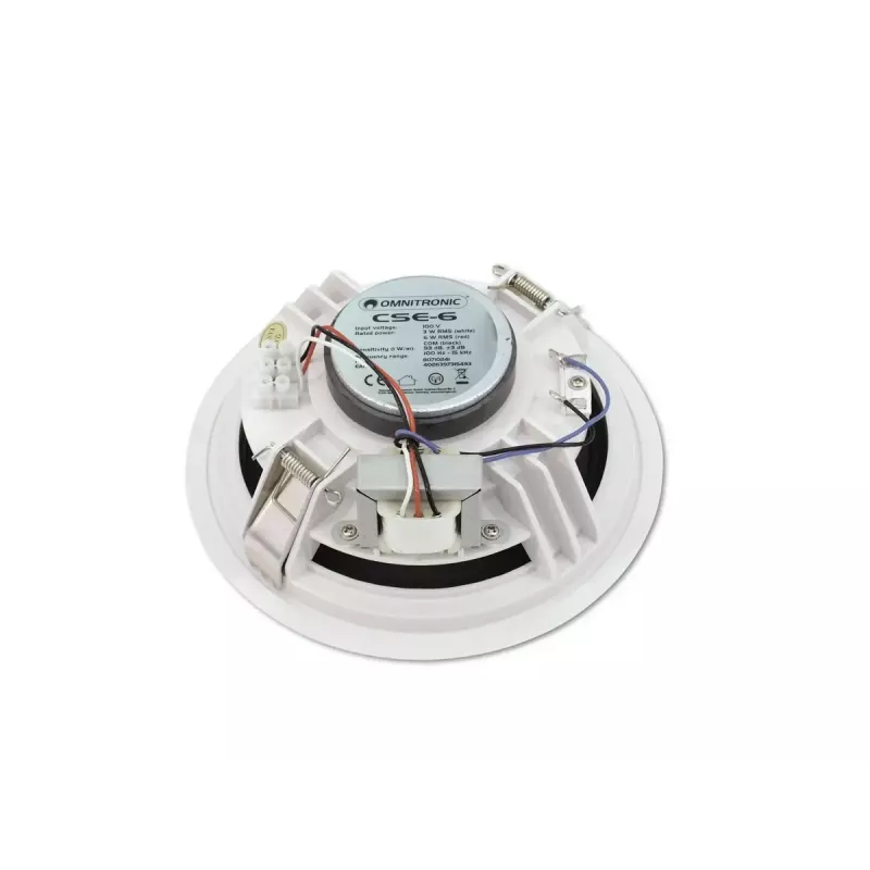 Pilna diapazona skaļrunis Omnitronic 80710241 Balts Vadu 6 W