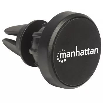 Manhattan magnētiskais auto telefona turētājs ventilācijai, regulējams klipsis, ātra stiprināšana un atlaišana, neslīdošs paliktnis, melns, mūža garantija
