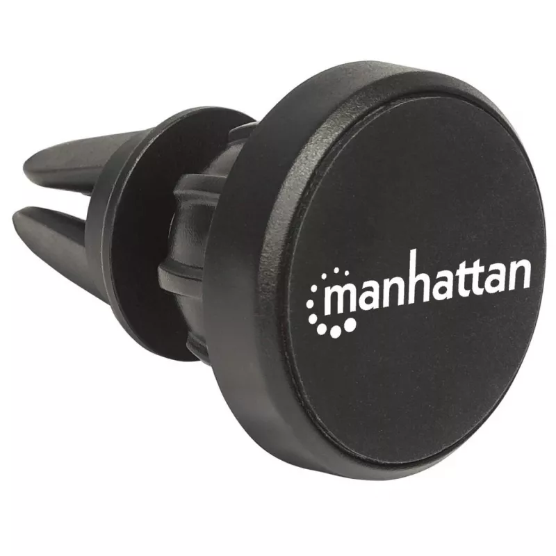 Manhattan magnētiskais auto telefona turētājs ventilācijai, regulējams klipsis, ātra stiprināšana un atlaišana, neslīdošs paliktnis, melns, mūža garantija
