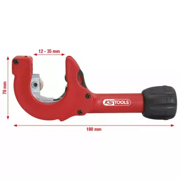 Manuāls cauruļu griezējs KS Tools 104.5060, svars 520 g