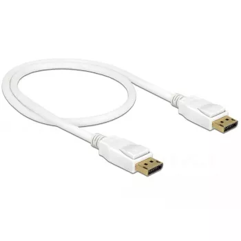 DisplayPort kabelis DeLOCK 85507 0.5 m Balts