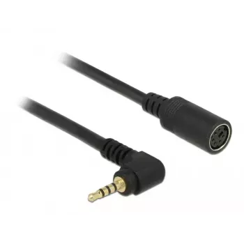 Audio kabelis Navilock 62881 0.52m 2.5mm Melns