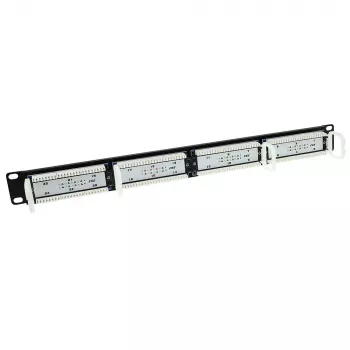 Patch Panel 24 portu neekranēts 45° ACT P24AK1