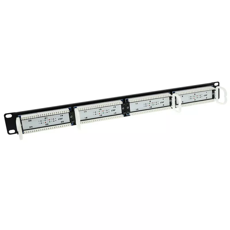 Patch Panel 24 portu neekranēts 45° ACT P24AK1