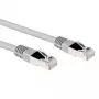 ACT pelēks 1,5 metru LSZH U/UTP CAT5E lēciena kabelis ar RJ45 savienotājiem