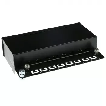 Virsmā montējama ekranēta sadales kārba ACT 8-portu CAT6, 173×44 mm