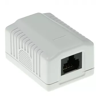 ACT virsmas montāžas kārba 1 ports neekranēts CAT6, 39×54×29.5 mm
