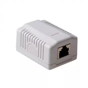 Ārējais ekranētais kontaktligzdas korpuss ACT CAT6, 1 ports, 39×54×29.5 mm