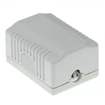 Ārējais ekranētais kontaktligzdas korpuss ACT CAT6, 1 ports, 39×54×29.5 mm
