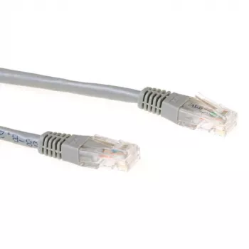 ACT pelēks 25 metru U/UTP CAT6 savienojuma kabelis ar RJ45 savienotājiem