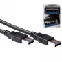 ACT USB 3.0 A vīrietis - USB A vīrietis 3,00 m, melns