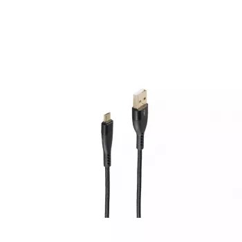 USB kabelis ShiverPeaks BS20-72025 1m USB 2.0 A–Micro-USB B Melns