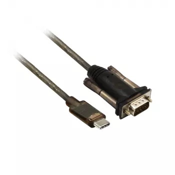 ACT USB-C uz Seriālo Adapteris AC6002 Melns 1.5m