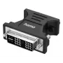 Video adapteris HAMA 00300090 DVI-I vīrišķais uz VGA sievišķo, melns