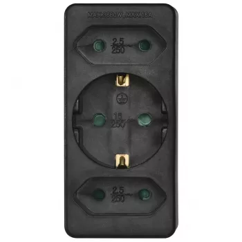 Hama 00223216 pagarinātājs 3 AC kontaktligzdas Iekštelpām Melns