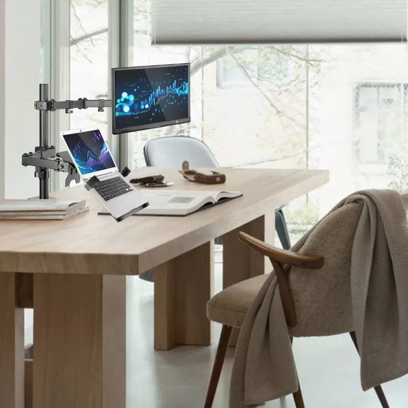 ACT AC8305 monitora un klēpjdatora stiprinājums, augstuma regulēšana 0-450 mm