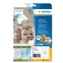 Pašlīmējošā etiķete HERMA 10752 Taisnstūra Pastāvīga Brūna 640 gab.