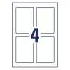 Avery Placard Label Holders gaiši pelēki, pašlīmējoši, A4, 80 etiķešu turētāji