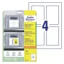Avery Placard Label Holders gaiši pelēki, pašlīmējoši, A4, 80 etiķešu turētāji