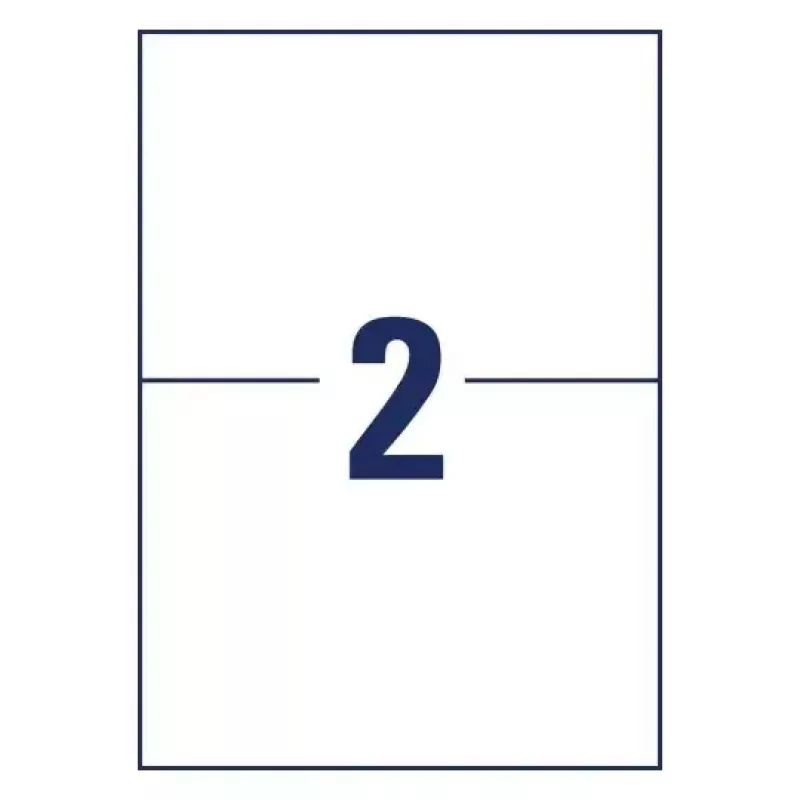 Pašlīmējošas printera uzlīmes AVERY 6604 Baltas A4 21x14,8 cm 130 uzlīmes