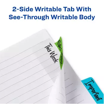Avery Ultra Tabs 74754 tukšas lapas cilnes zilā, zaļā, sarkanā krāsā