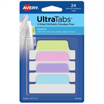 Avery Ultra Tabs 74769 tukšas cilnes indekss zils zaļš rozā violets