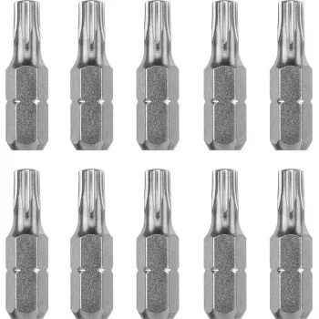 KWB 121249 skrūvgriežu uzgaļu komplekts — 10 gab., Torx T9, 25 mm, 1/4 collu kāts