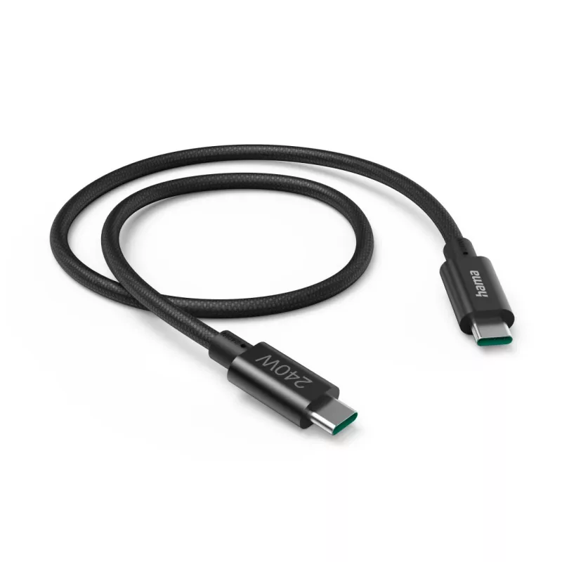 Hama Full-Featured USB kabelis USB 3.2 Gen 1 (3.1 Gen 1) 1.5 m USB C Melns