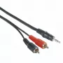 Hama 00205106 audio kabelis 2 m 3.5mm līdz 2 x RCA, melns, sarkans