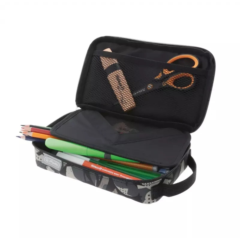 Mīksts penālis Herlitz 2 Go Poliesters Pelēks 210x130x60mm