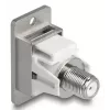 DeLOCK 90881 Panelmontāžas IEC F kontaktligzda 75 Ω sudrabs balts