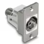 DeLOCK 90882 Panelas kontaktligzda IEC F 75 Ω sudraba balta