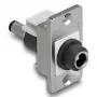 DeLOCK keystone modulis 90885, plakans, melns/sudrabs/balts, DC 5.5 x 2.1
