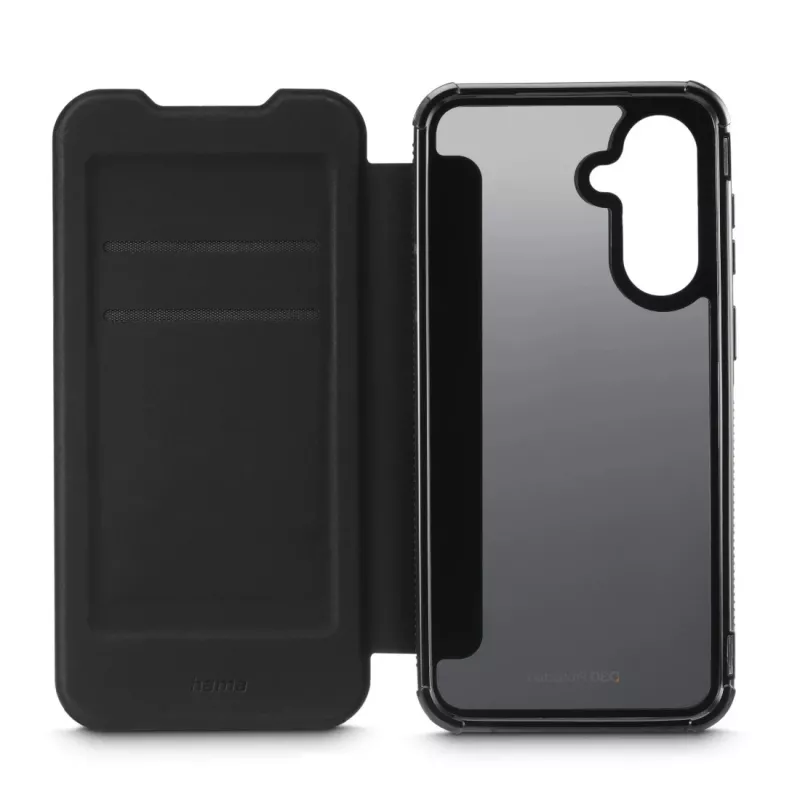 Folio Maciņš Hama Galaxy A17 Melns 2 Karšu Kabatām