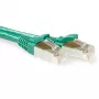 ACT Green 1.5 metru LSZH SFTP CAT6A savienojuma kabelis ar RJ45 savienotājiem, bez aizķeres