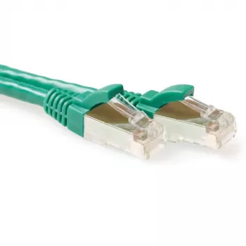 ACT Green 30 metru LSZH SFTP CAT6A lēciena kabelis ar aizsargātiem RJ45 savienotājiem