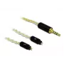 Audio kabelis DeLOCK 85849 1.25m 3.5mm Balts
