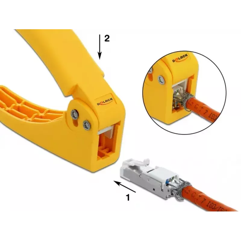 Knaibles DeLOCK 86475 RJ45 lauka montāžas spraudņu presēšanai
