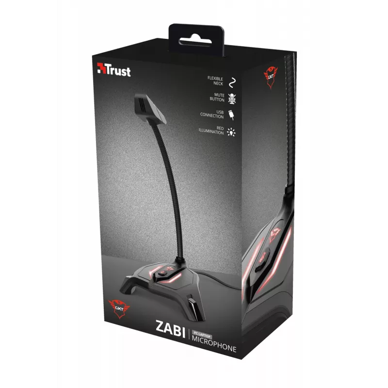 Trust GXT 215 Zabi melns USB mikrofons