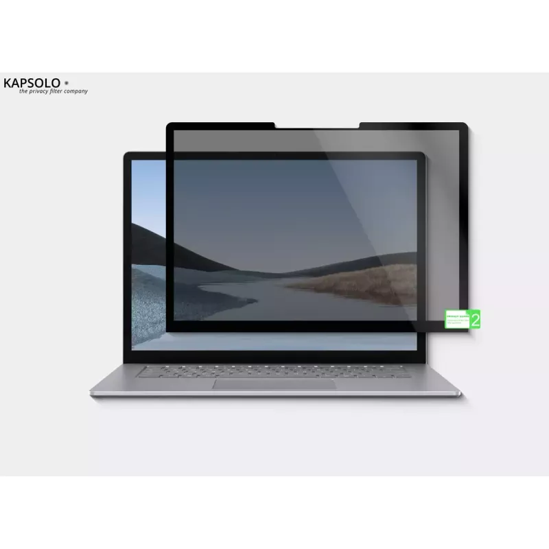 KAPSOLO Privacy Magnetic ekrāna aizsargs Apple MacBook Pro 13 (2020) — 13 collu, 9H cietība, 50% gaismas caurlaidība, 30° privātums