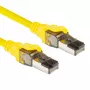 ACT Yellow 5m SFTP CAT8 savienojuma kabelis ar RJ45 savienotājiem, bez aizķeršanās