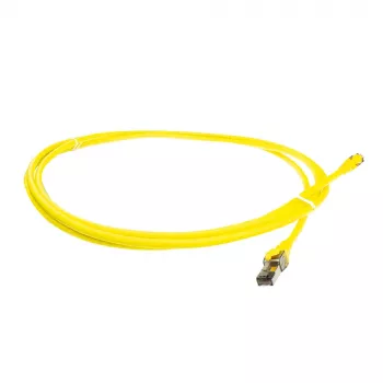 ACT Yellow 5m SFTP CAT8 savienojuma kabelis ar RJ45 savienotājiem, bez aizķeršanās