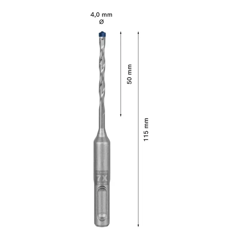 Urbja uzgalis Bosch SDS plus-7X 4mm diametrs 115mm garums