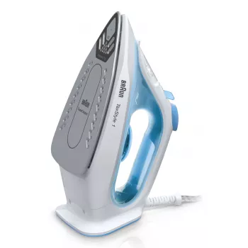 Braun TexStyle 1 SI1050BL Gludeklis ar tvaiku, Keramikas zole, 2000 W, Zils, Balts