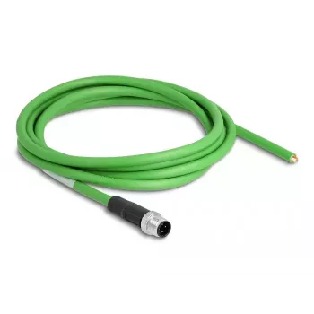 DeLOCK M12 4-pin D-kodēts uz atvērtiem galiem TPU tīkla kabelis 2 m