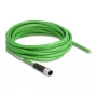DeLOCK rūpnieciskais Ethernet kabelis M12 4 kontaktu D-kodēts ar atvērtiem galiem TPU 5 m