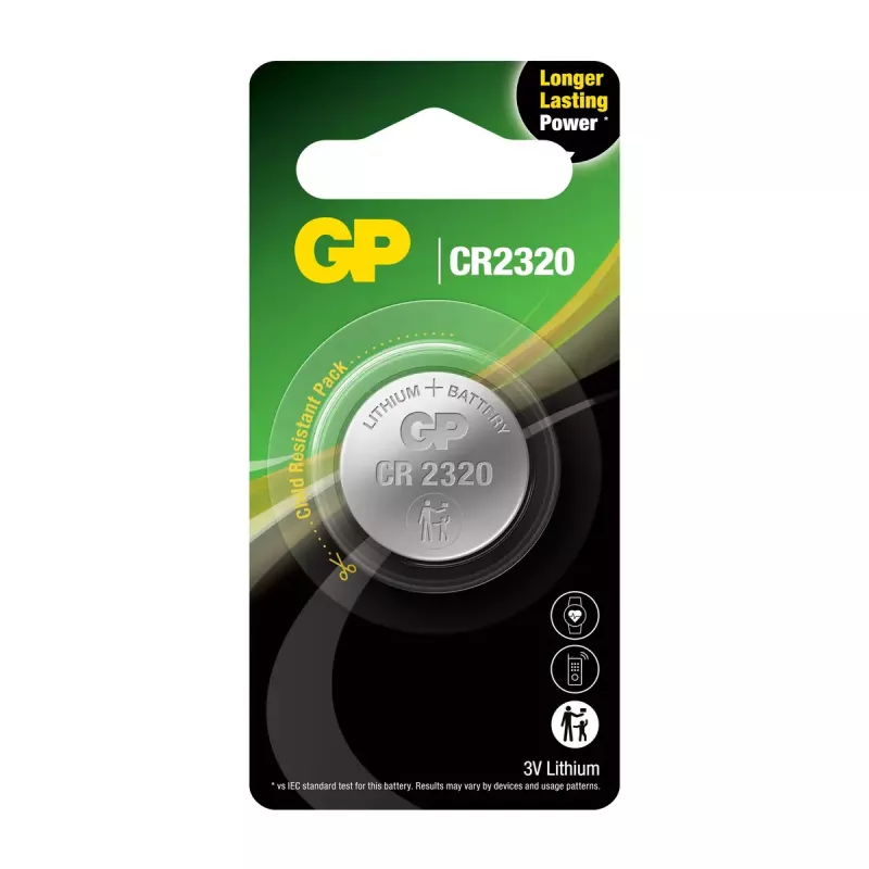 GP Batteries 103237 CR2320 litija-mangāna dioksīda vienreizējās lietošanas baterija