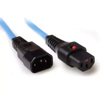 ACT strāvas vads C13 IEC Lock - C14 zils 3 m, PC963