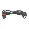 ACT strāvas vads CEE 7/7 (leņķa) - C13 IEC Lock (taisnleņķa) melns 2 m, EL450S